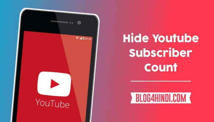 YouTube subscriber count hide