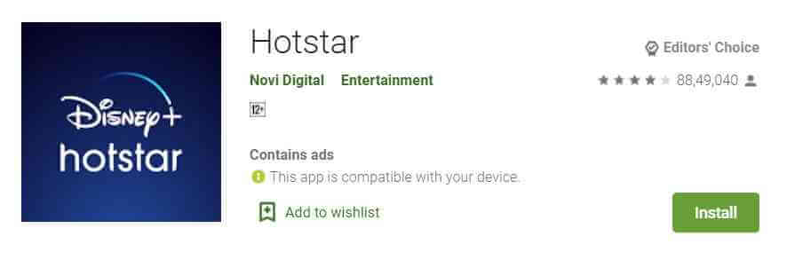 hotstar app