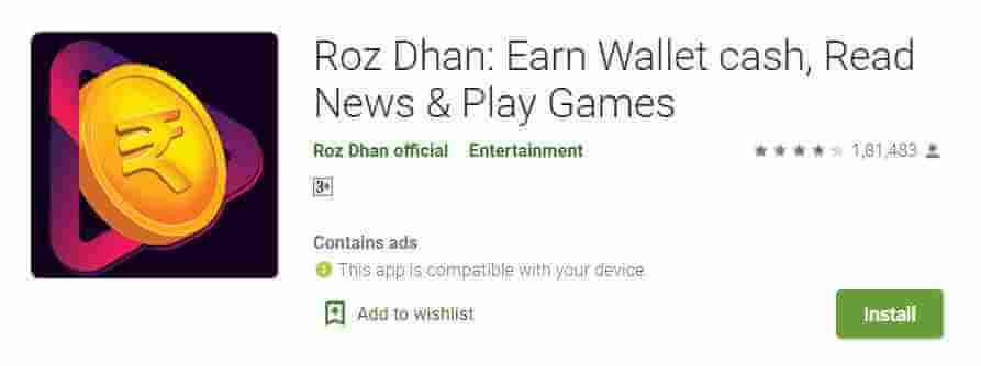 Roz Dhan App