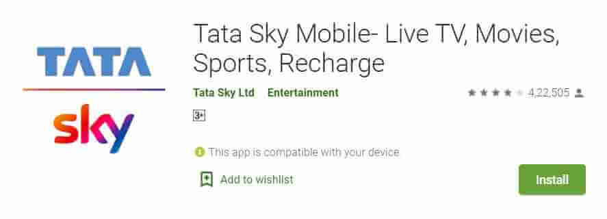 tata sky mobile IPL Dekhne Wala Apps