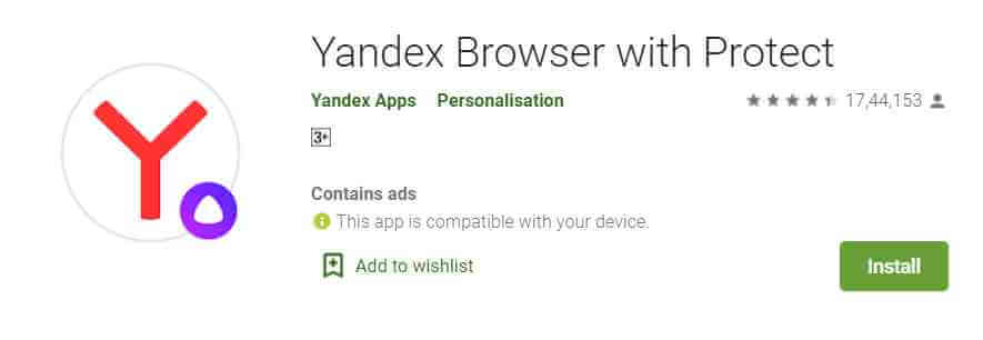 yandex browser app