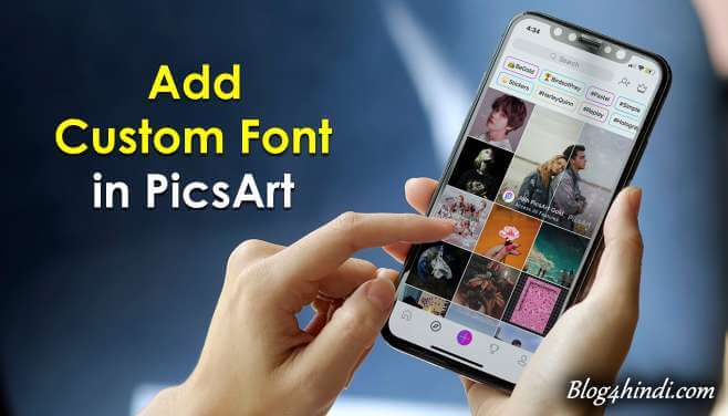 add custom font in picsart
