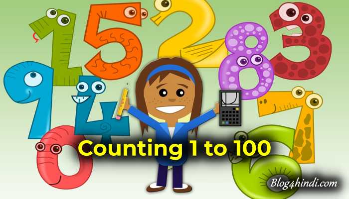 Counting 1 To 100 Numbers Chart Blog4Hindi