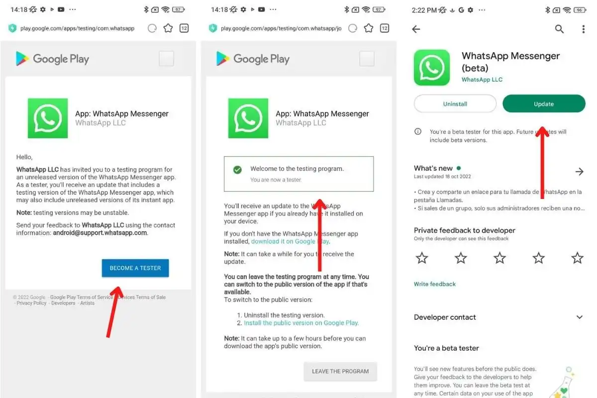 Download WhatsApp Beta from Google Play Store